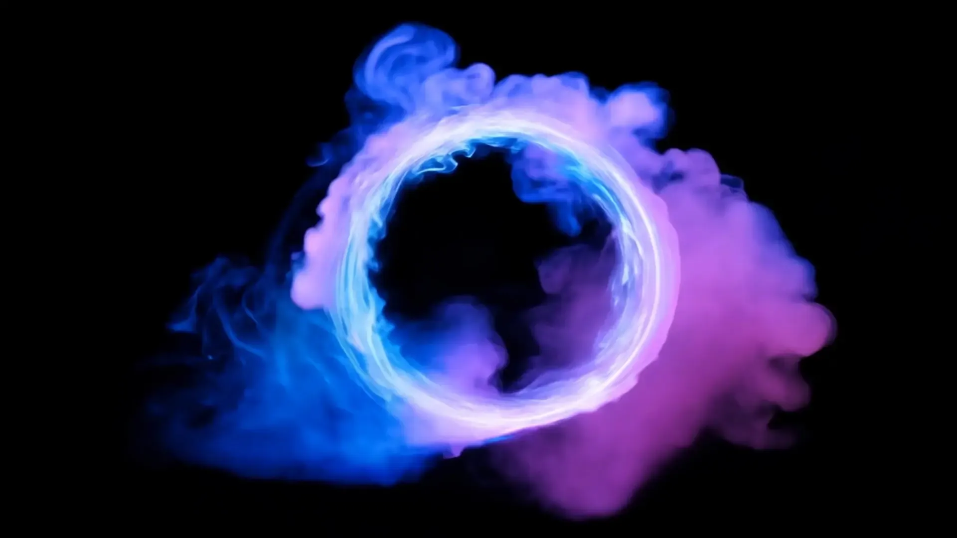 Neon Cloud Ring for Logo Animation Background